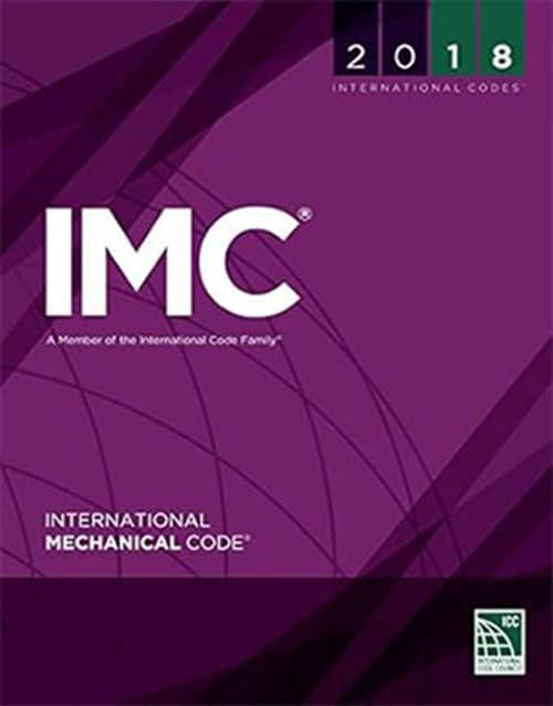2018 International Mechanical Code (IMC Code): ISBN 9781609837433