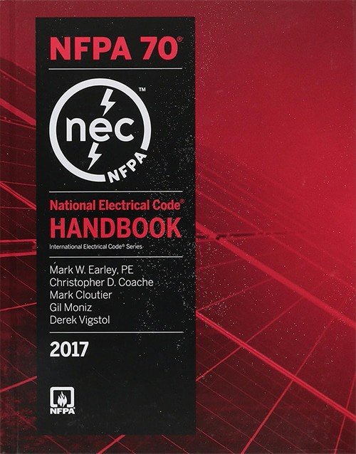 NFPA 70 Handbook National Electrical Code 2017 Edition, ISBN 9781455912841