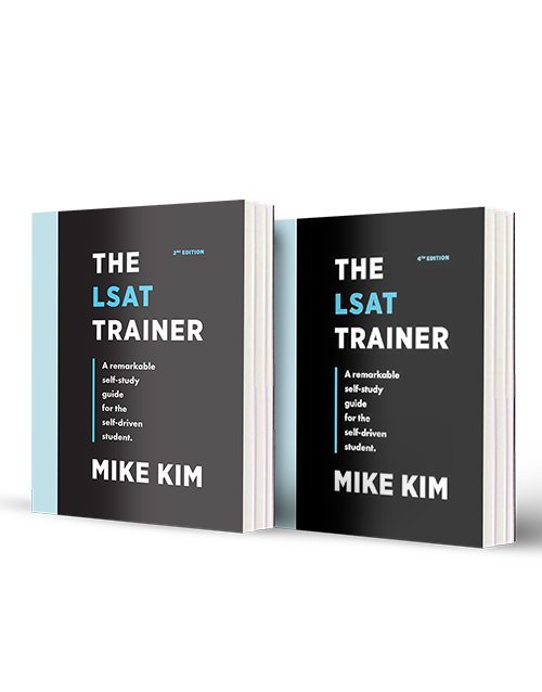 The LSAT Trainer 2nd Edition Book + The LSAT Trainer 4th Edition Book By Mike Kim
