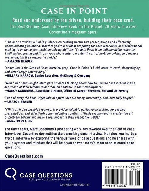 Case in Point 12 Edition Book: Complete Case Interview Preparation, ISBN 9798218280987 - Image 2