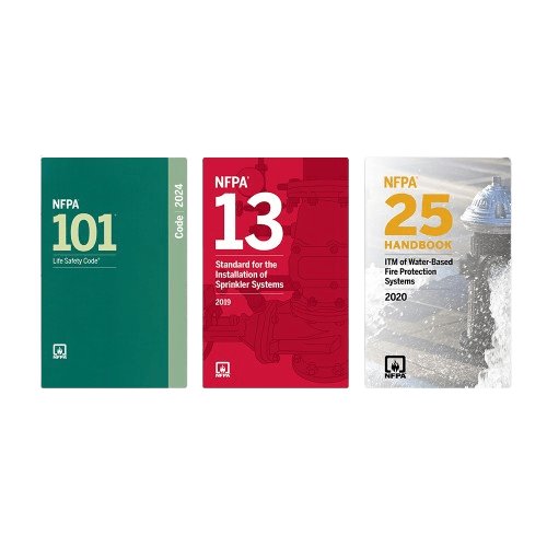 NFPA Life Safety & Sprinkler System Code Set – NFPA 101, 13 & 25