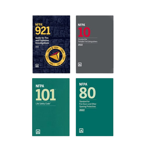 Fire Investigation & Life Safety Code Set – NFPA 921, 10, 101 & 80