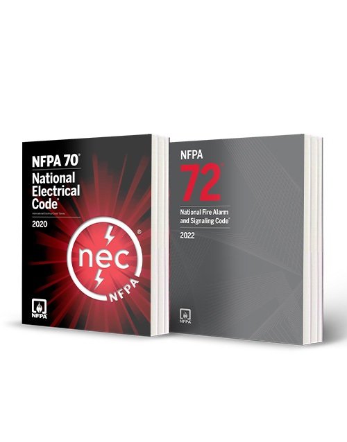 NFPA 70 National Electrical Code NEC 2020 Edition + NFPA 72 National Fire Alarm and Signaling Code 2022 Edition Combo