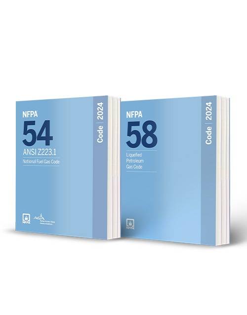 NFPA 58 Liquefied Petroleum Gas Code 2024 Edition + NFPA 54 National Fuel Gas Code 2024 Edition Combo